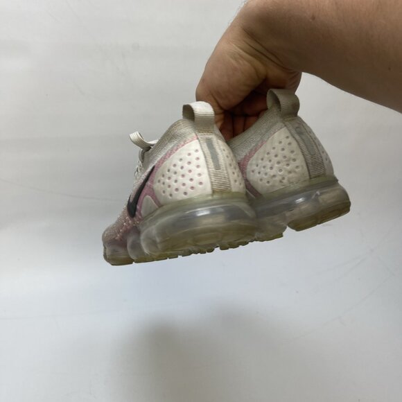 Nike Womens Air Vapormax Flyknit 2 White Hydrogen Pink Sz. 7 942843-102 Read - Picture 15 of 16